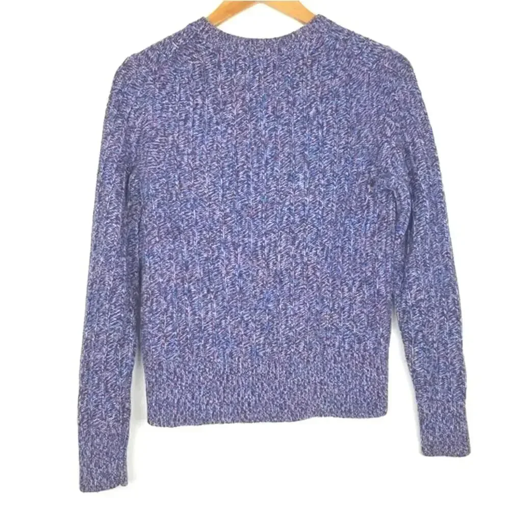 Banana Republic Ribbed Knit Chunky Sweater Wool Blend Sz SMALL